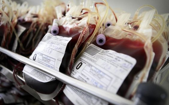 Figura 1 - Sacche di sangue per le trasfusioni