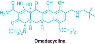 Figura 1 - La struttura dell'omadaciclina, principio attivo del farmaco Nuzyra