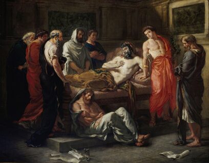 “Ultime parole di Marco Aurelio” dipinto di Delacroix Eugene