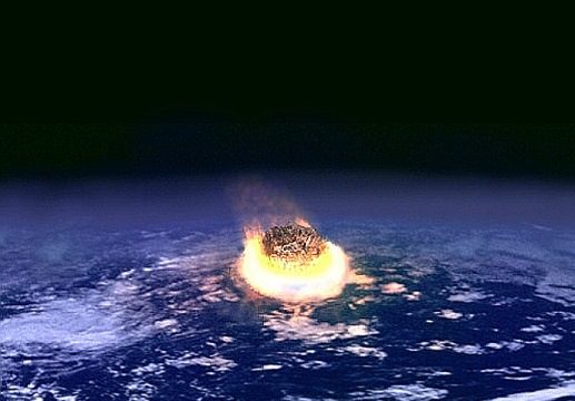 impatto meteorico che ha causato l'estinzione KT