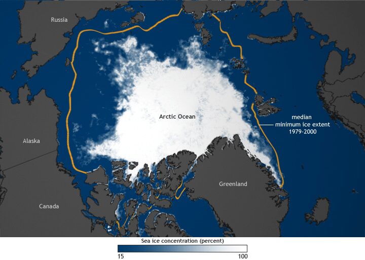 Figura 3 - Mappa dell'oceano artico - [Credit: ercantastorie.com]