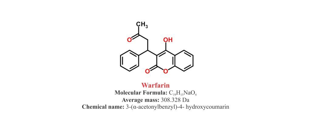Struttura molecolare del warfarin