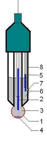 schema di un elettrodo combinato