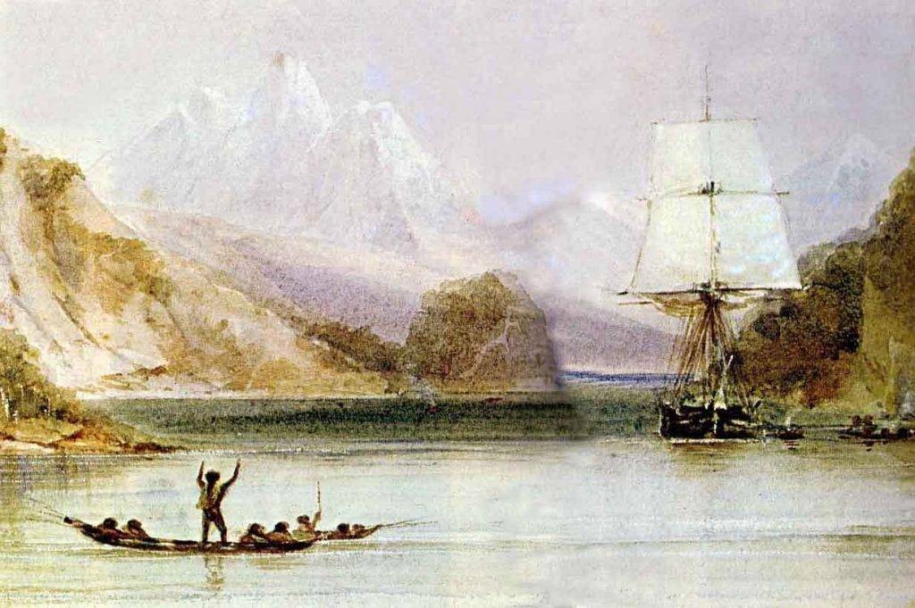 HMS Beagle extract taken by Conrad Martens 
