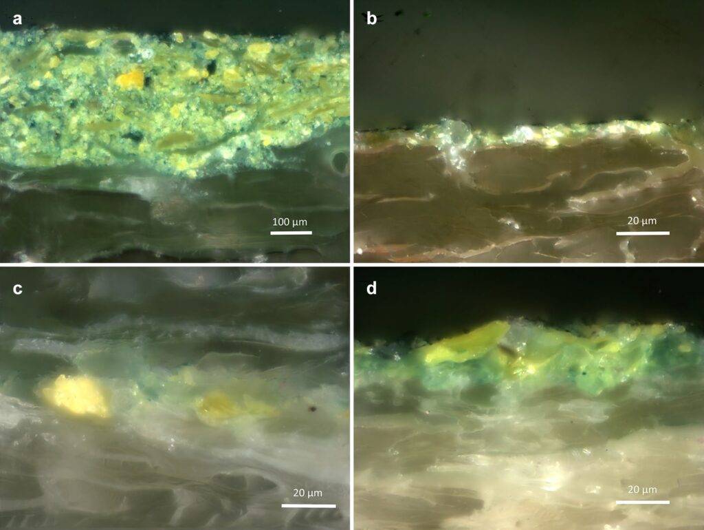 Fotografie al microscopio ottico dei campioni analizzati - arsenico