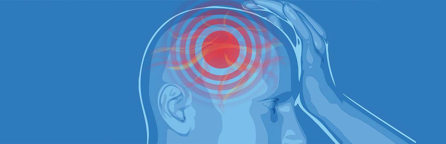 headache Aura ed emicrania: rappresentazione del dolore che caratterizza l'emicrania