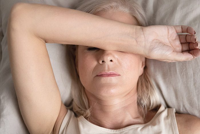 Disturbi del sonno durante la menopausa