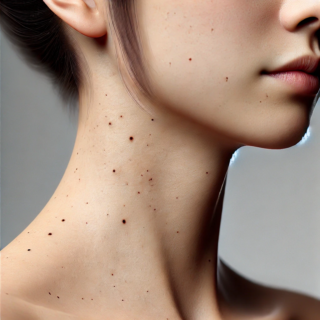 Piccole Macchie sul Collo