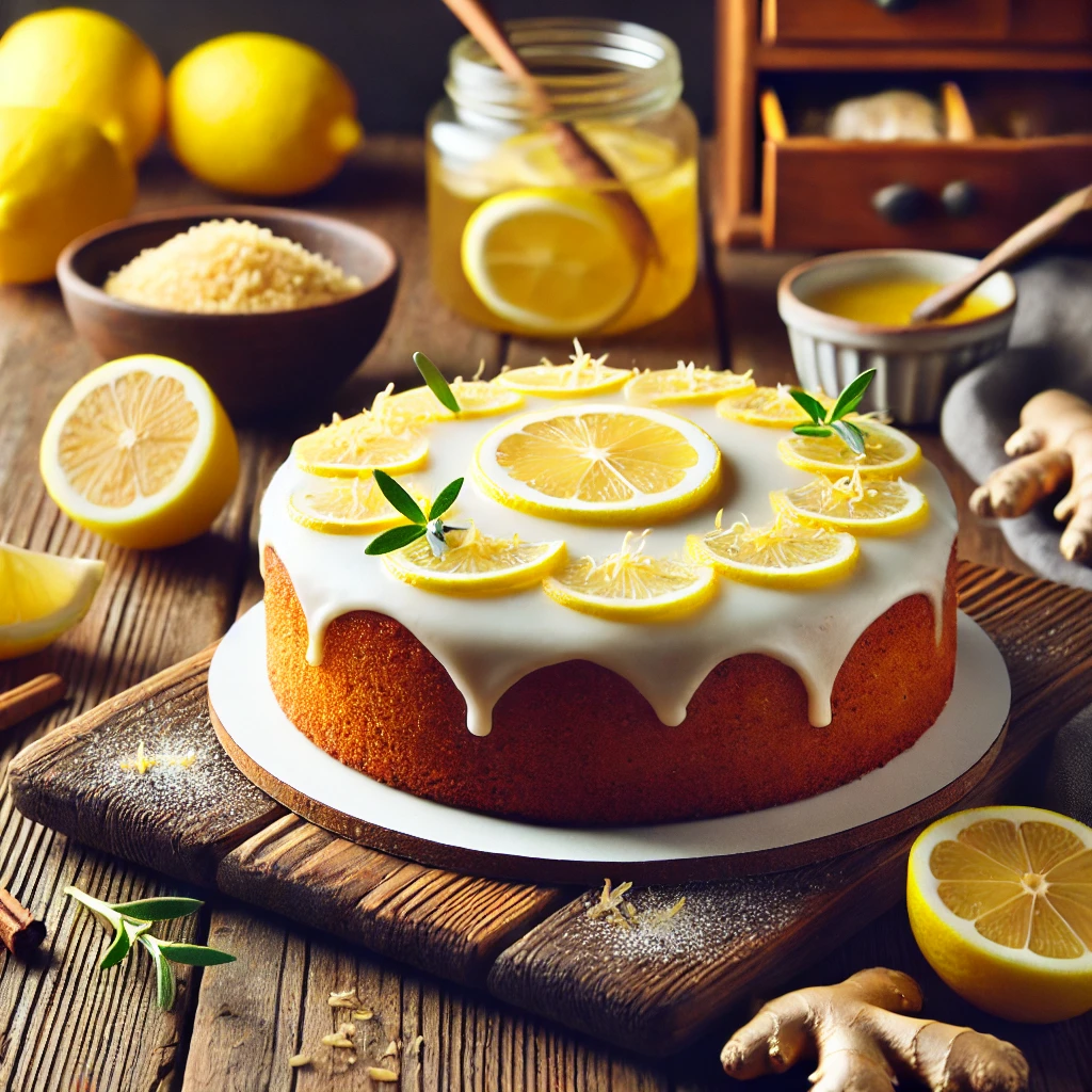 Torta soffice con zenzero e limone