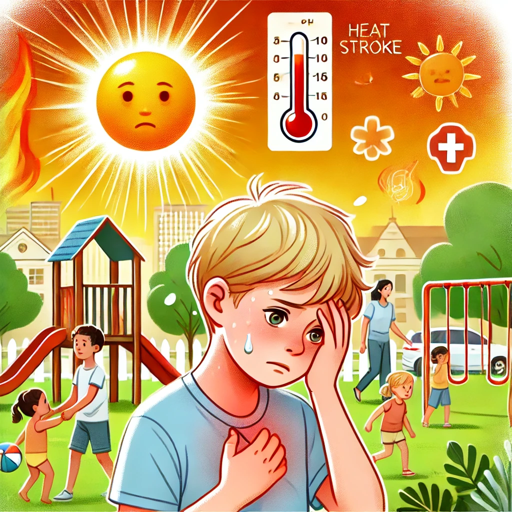 Colpo di calore nei bambini