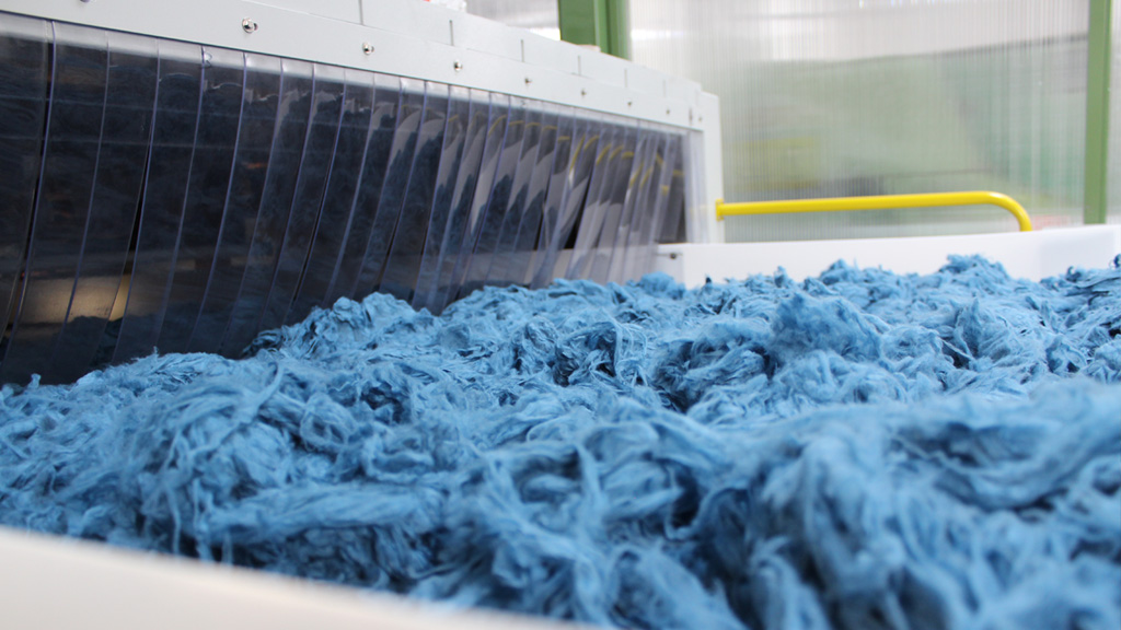 batteri su fibre tessili osservati al microscopio elettronico