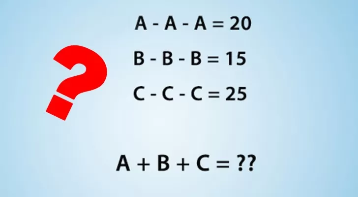 A - A - A = 20
