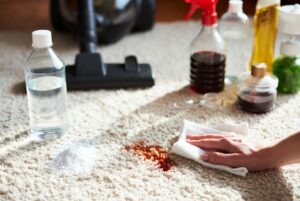Come pulire le macchie di vino rosso dal tappeto