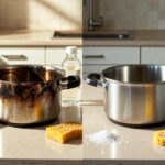 Come eliminare il grasso bruciato dal fondo esterno di pentole e padelle