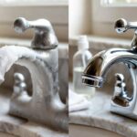 Come rimuovere il calcare ostinato dai rubinetti con aceto