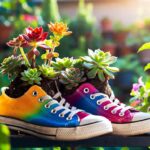 Come trasformare le scarpe vecchie in bellissime fioriere