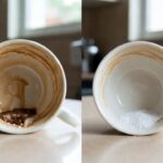 Il trucco del sale fino per rimuovere le macchie di tè o caffè dalle tazzine di ceramica senza fatica