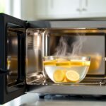 Il trucco della ciotola d'acqua e limone per pulire il microonde in 5 minuti senza strofinare