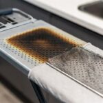 Il trucco della retina metallica per eliminare le bruciature dalla piastra del ferro da stiro