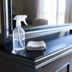 Il trucco dello spray con aceto e acqua per evitare che la polvere si depositi sui mobili scuri