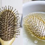 Metodo per pulire la spazzola per capelli per rimuovere accumuli di sebo, polvere e lacca