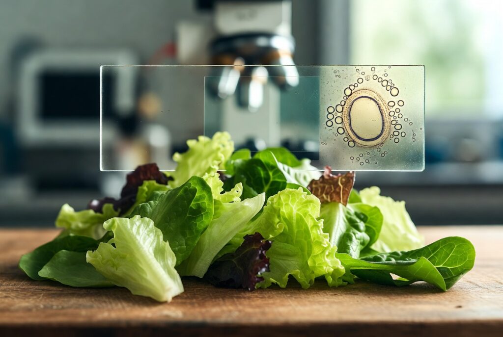 Ciclosporiasi nell’insalata: il parassita invisibile che ha causato morti in Michigan